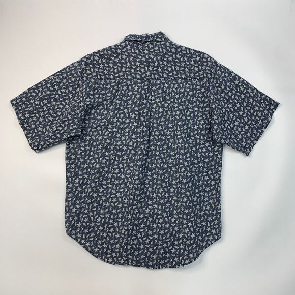 Vintage Bugle Boy Shirt Mens L Large Seahorse Starfish Sea Shell Button Down 90s - Picture 6 of 9